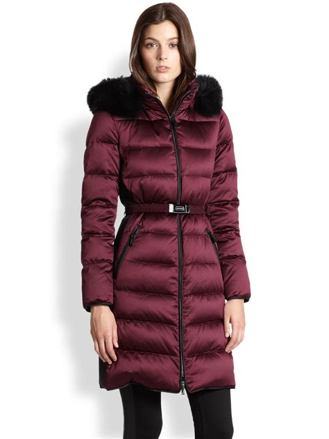 purple designer coats